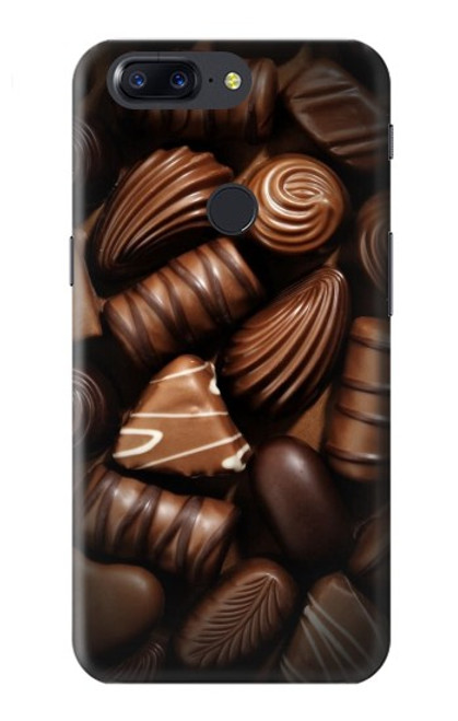 S3840 Amateurs de chocolat au lait au chocolat noir Etui Coque Housse pour OnePlus 5T