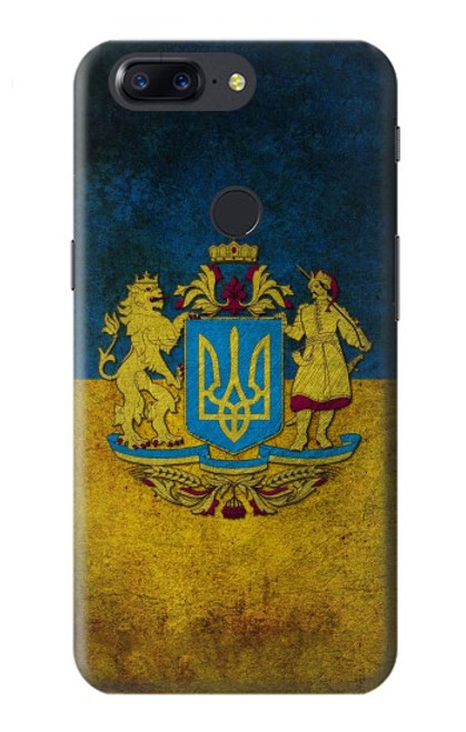 S3858 Drapeau de l'Ukraine Etui Coque Housse pour OnePlus 5T