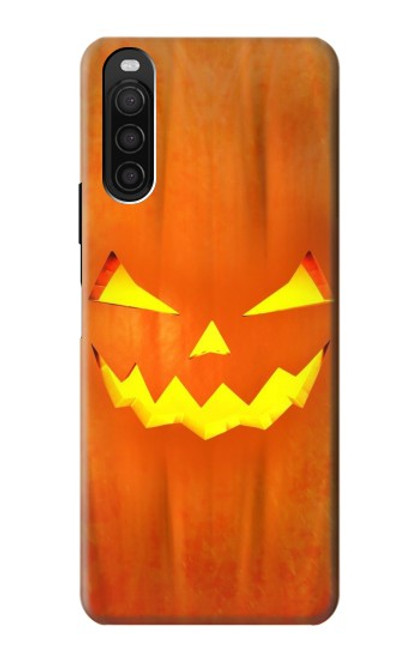 S3828 Citrouille d'Halloween Etui Coque Housse pour Sony Xperia 10 III