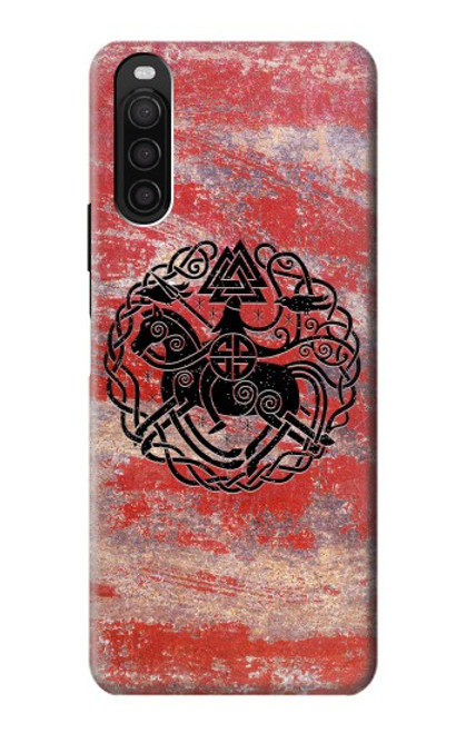 S3831 Symbole antique nordique viking Etui Coque Housse pour Sony Xperia 10 III