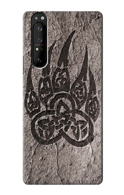 S3832 Patte d'ours nordique viking Berserkers Rock Etui Coque Housse pour Sony Xperia 1 III