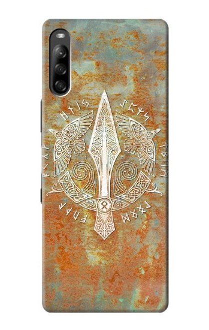 S3827 Lance Gungnir d'Odin Norse Viking Symbol Etui Coque Housse pour Sony Xperia L4