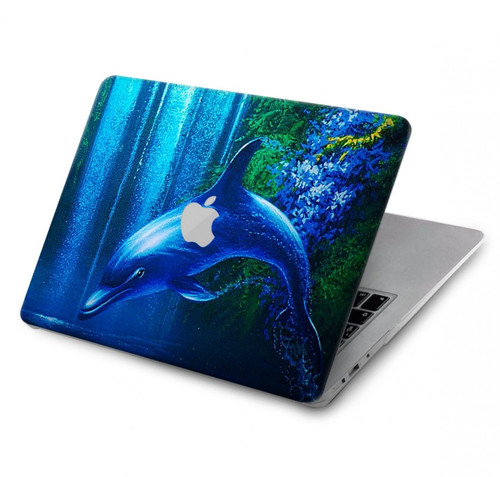 S0385 Dauphin Etui Coque Housse pour MacBook Pro 14 M1,M2,M3 (2021,2023) - A2442, A2779, A2992, A2918