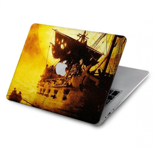 S0841 Pirates Perle noire Etui Coque Housse pour MacBook Pro 14 M1,M2,M3 (2021,2023) - A2442, A2779, A2992, A2918