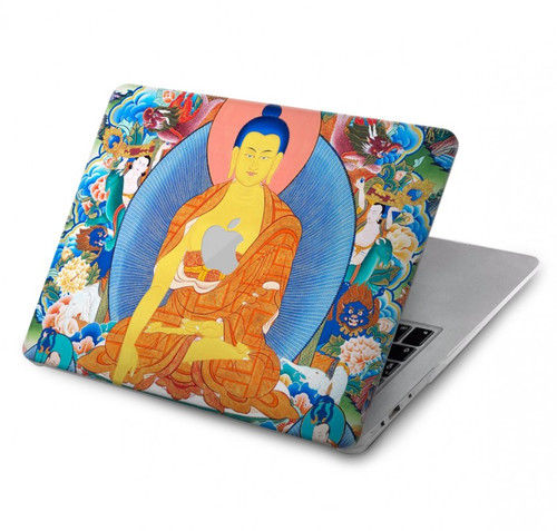 S1256 Peinture Bouddha Etui Coque Housse pour MacBook Pro 14 M1,M2,M3 (2021,2023) - A2442, A2779, A2992, A2918