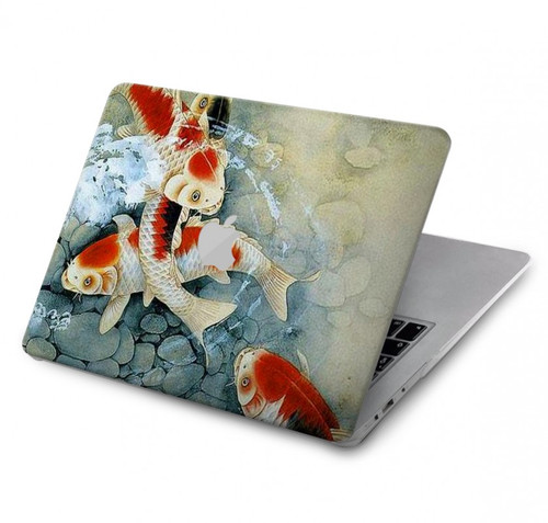 S1654 Carpe Koï poisson Peinture Art Etui Coque Housse pour MacBook Pro 14 M1-M5 A2442,A2779,A2992,A2918,A3112,A3185,A3401,A3434,A3112