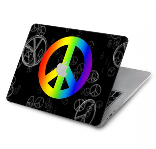 S2356 Signe de paix Etui Coque Housse pour MacBook Pro 14 M1-M5 A2442,A2779,A2992,A2918,A3112,A3185,A3401,A3434,A3112