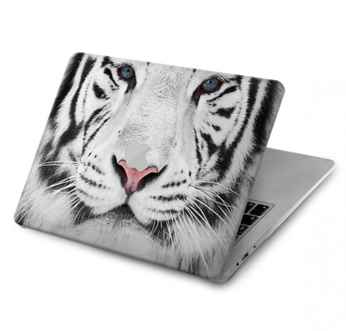 S2553 Tigre blanc Etui Coque Housse pour MacBook Pro 14 M1,M2,M3 (2021,2023) - A2442, A2779, A2992, A2918