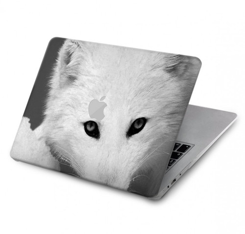 S2569 Blanc arctique Renard Etui Coque Housse pour MacBook Pro 14 M1-M5 A2442,A2779,A2992,A2918,A3112,A3185,A3401,A3434,A3112