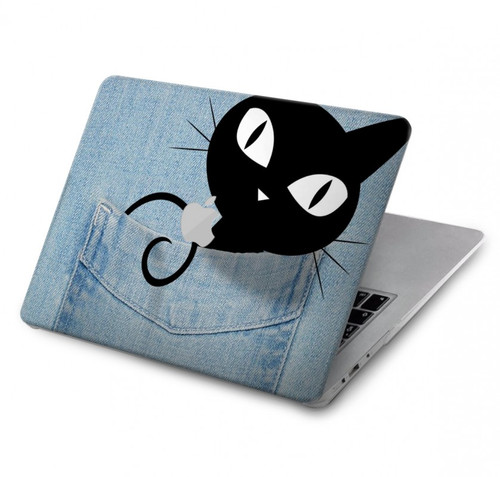 S2641 Noir Chat Poche Etui Coque Housse pour MacBook Pro 14 M1-M5 A2442,A2779,A2992,A2918,A3112,A3185,A3401,A3434,A3112