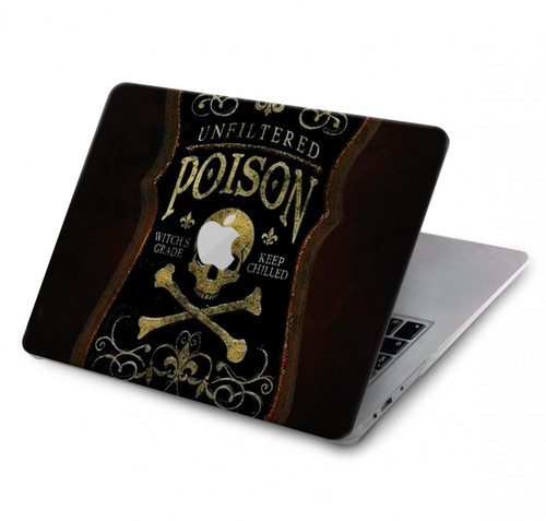 S2649 Poison sans filtre Bouteille en verre Millésime Etui Coque Housse pour MacBook Pro 14 M1-M5 A2442,A2779,A2992,A2918,A3112,A3185,A3401,A3434,A3112