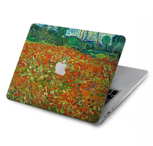 S2681 Champ de coquelicots Vincent Van Gogh Etui Coque Housse pour MacBook Pro 14 M1,M2,M3 (2021,2023) - A2442, A2779, A2992, A2918