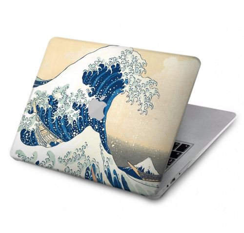 S2790 Hokusai Sous la vague au large de Kanagawa Etui Coque Housse pour MacBook Pro 14 M1-M5 A2442,A2779,A2992,A2918,A3112,A3185,A3401,A3434,A3112