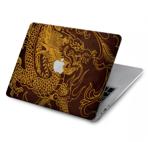 S2911 Dragon chinois Etui Coque Housse pour MacBook Pro 14 M1-M5 A2442,A2779,A2992,A2918,A3112,A3185,A3401,A3434,A3112
