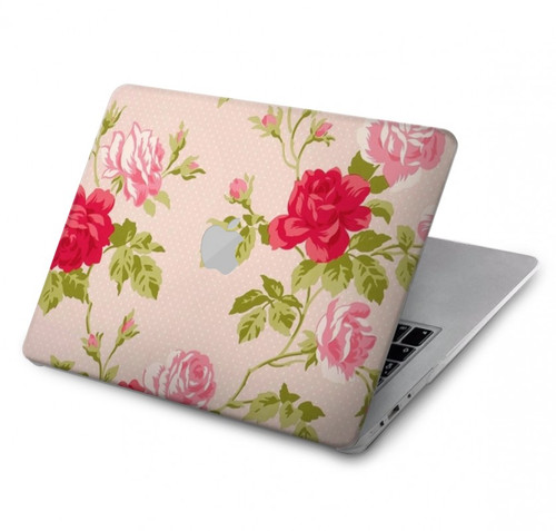 S3037 Jolie Flora Rose Cottage Etui Coque Housse pour MacBook Pro 14 M1,M2,M3 (2021,2023) - A2442, A2779, A2992, A2918