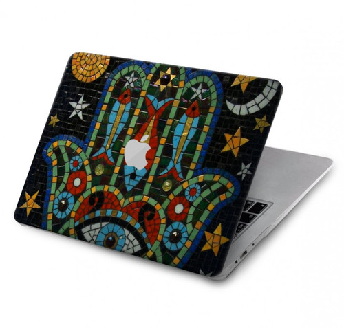 S3175 Hamsa Mosaïques main Etui Coque Housse pour MacBook Pro 14 M1,M2,M3 (2021,2023) - A2442, A2779, A2992, A2918