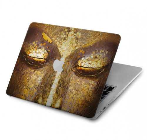 S3189 Magique Yantra Bouddha Visage Etui Coque Housse pour MacBook Pro 14 M1,M2,M3 (2021,2023) - A2442, A2779, A2992, A2918