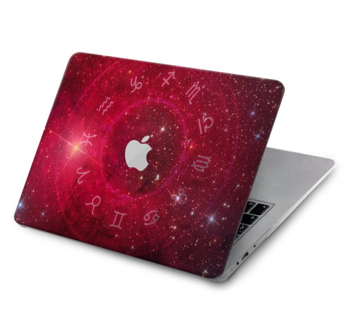 S3368 Zodiaque Rouge Galaxie Etui Coque Housse pour MacBook Pro 14 M1-M5 A2442,A2779,A2992,A2918,A3112,A3185,A3401,A3434,A3112