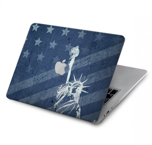 S3450 Drapeau des États-Unis Statue de la Liberté Etui Coque Housse pour MacBook Pro 14 M1,M2,M3 (2021,2023) - A2442, A2779, A2992, A2918