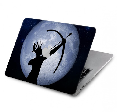 S3489 Indian Lune Chasseur Etui Coque Housse pour MacBook Pro 14 M1-M5 A2442,A2779,A2992,A2918,A3112,A3185,A3401,A3434,A3112