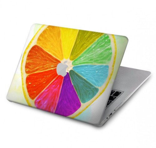 S3493 citron coloré Etui Coque Housse pour MacBook Pro 14 M1-M5 A2442,A2779,A2992,A2918,A3112,A3185,A3401,A3434,A3112