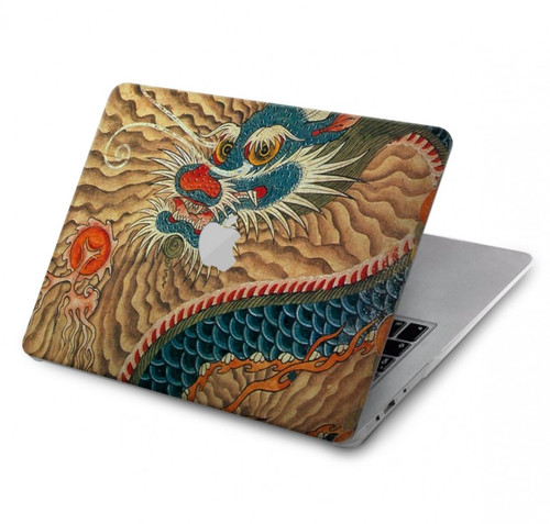 S3541 Peinture Dragon Nuage Etui Coque Housse pour MacBook Pro 14 M1,M2,M3 (2021,2023) - A2442, A2779, A2992, A2918