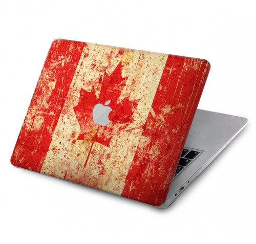 S1603 Drapeau du Canada Vieux Millésime Etui Coque Housse pour MacBook Pro 16 M1,M2 (2021,2023) - A2485, A2780