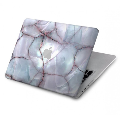 S2316 Bleu foncé Marbre Texture graphique Imprimer Etui Coque Housse pour MacBook Pro 16 M1,M2,M3,M4 (2021,2024) - A3403, A3186, A2991, A2780, A2485
