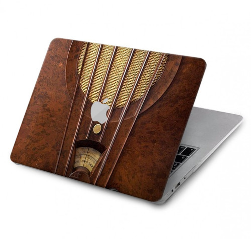 S2655 Deco Radio bakélite millésimé Etui Coque Housse pour MacBook Pro 16 M1,M2,M3,M4 (2021,2024) - A3403, A3186, A2991, A2780, A2485