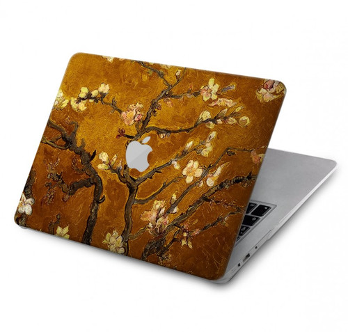 S2663 Fleur jaune Amandier Van Gogh Etui Coque Housse pour MacBook Pro 16 M1,M2 (2021,2023) - A2485, A2780