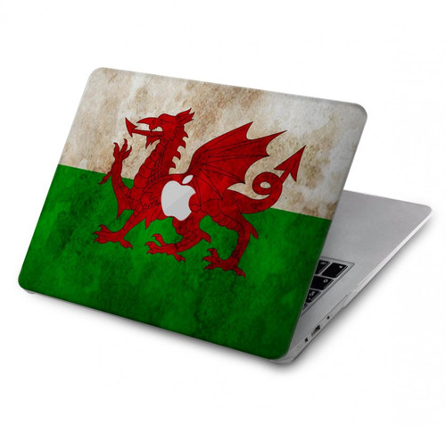 S2976 Pays de Galles Football Football Drapeau Etui Coque Housse pour MacBook Pro 16 M1,M2 (2021,2023) - A2485, A2780