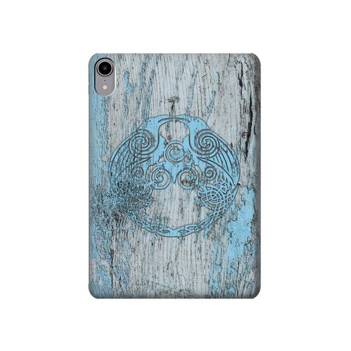 S3829 Huginn et Muninn Twin Ravens Norse Etui Coque Housse pour iPad mini 6, iPad mini (2021)