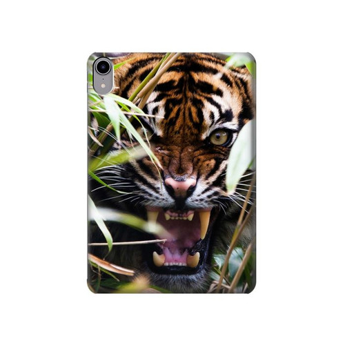 S3838 Tigre du Bengale qui aboie Etui Coque Housse pour iPad mini 6, iPad mini (2021)