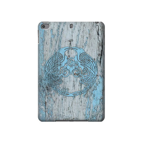 S3829 Huginn et Muninn Twin Ravens Norse Etui Coque Housse pour iPad mini 4, iPad mini 5, iPad mini 5 (2019)