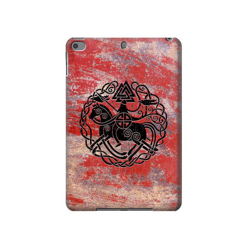 S3831 Symbole antique nordique viking Etui Coque Housse pour iPad mini 4, iPad mini 5, iPad mini 5 (2019)