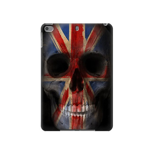 S3848 Crâne de drapeau du Royaume-Uni Etui Coque Housse pour iPad mini 4, iPad mini 5, iPad mini 5 (2019)