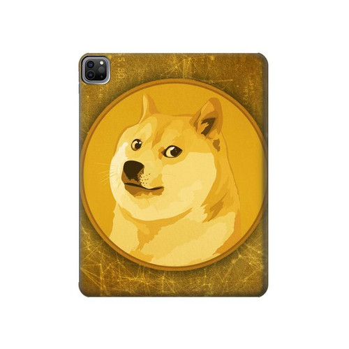 S3826 Dogecoin Shiba Etui Coque Housse pour iPad Pro 12.9 (2022,2021,2020,2018, 3rd, 4th, 5th, 6th)