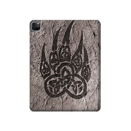 S3832 Patte d'ours nordique viking Berserkers Rock Etui Coque Housse pour iPad Pro 12.9 (2022,2021,2020,2018, 3rd, 4th, 5th, 6th)