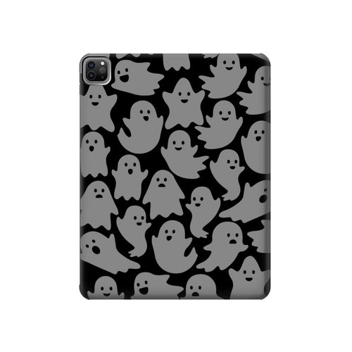 S3835 Motif fantôme mignon Etui Coque Housse pour iPad Pro 12.9 (2022,2021,2020,2018, 3rd, 4th, 5th, 6th)