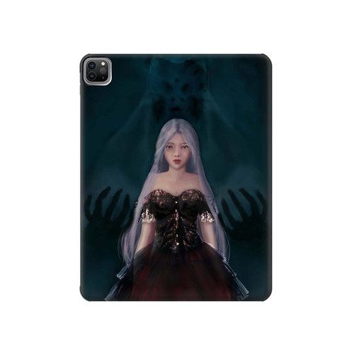 S3847 Lilith Devil Bride Gothique Fille Crâne Grim Reaper Etui Coque Housse pour iPad Pro 12.9 (2022,2021,2020,2018, 3rd, 4th, 5th, 6th)