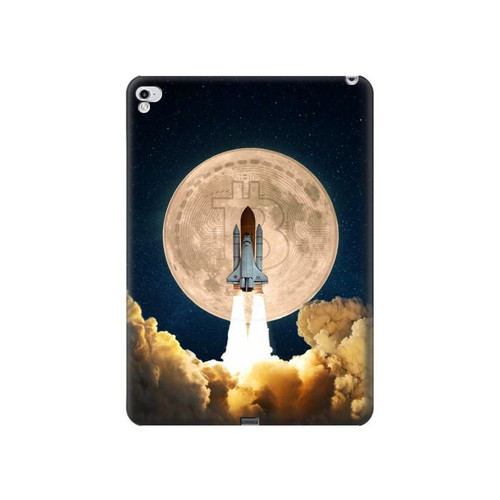 S3859 Bitcoin à la Lune Etui Coque Housse pour iPad Pro 12.9 (2015,2017)