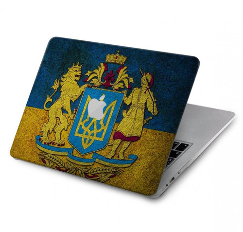 S3858 Drapeau de l'Ukraine Etui Coque Housse pour MacBook Air 13″ - A1369, A1466