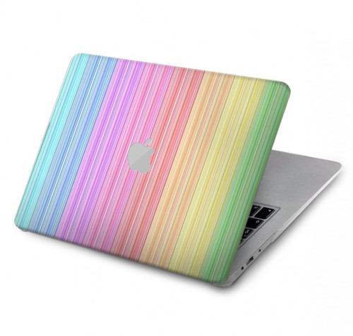 S3849 Couleurs verticales colorées Etui Coque Housse pour MacBook Pro 14 (2021) - A2442