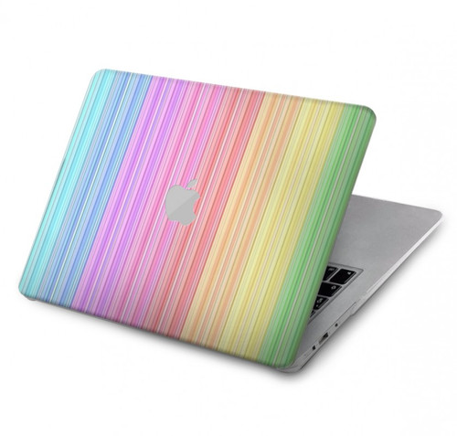 S3849 Couleurs verticales colorées Etui Coque Housse pour MacBook Pro 14 M1-M5 A2442,A2779,A2992,A2918,A3112,A3185,A3401,A3434,A3112