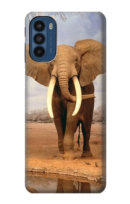 S0310 éléphant d'Afrique Etui Coque Housse pour Motorola Moto G41