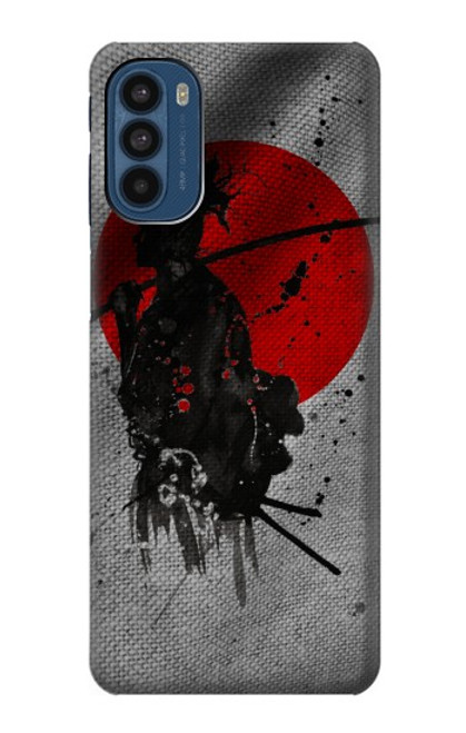 S3517 Japon Drapeau Samurai Etui Coque Housse pour Motorola Moto G41