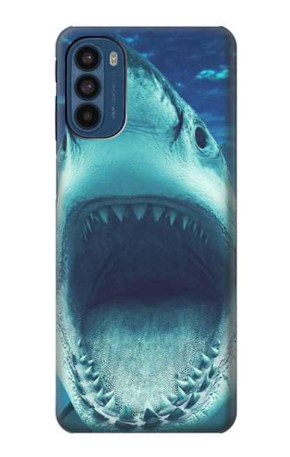 S3548 Requin-tigre Etui Coque Housse pour Motorola Moto G41