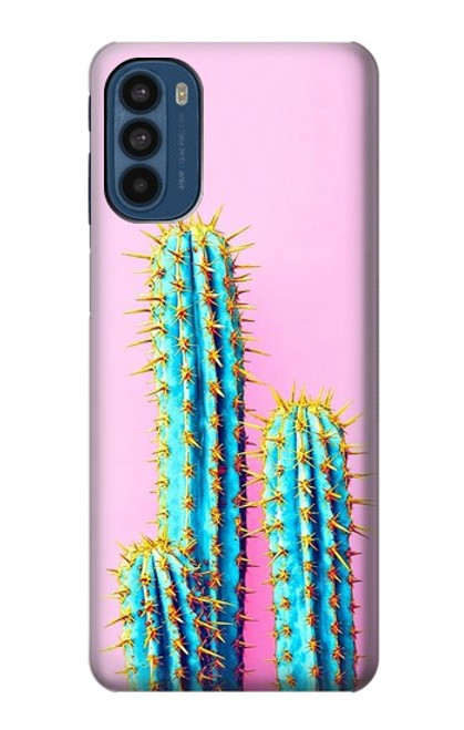 S3673 Cactus Etui Coque Housse pour Motorola Moto G41