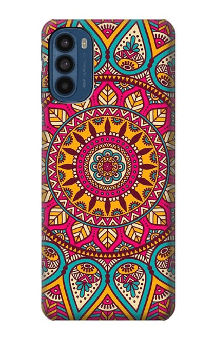 S3694 Modèle d'art hippie Etui Coque Housse pour Motorola Moto G41