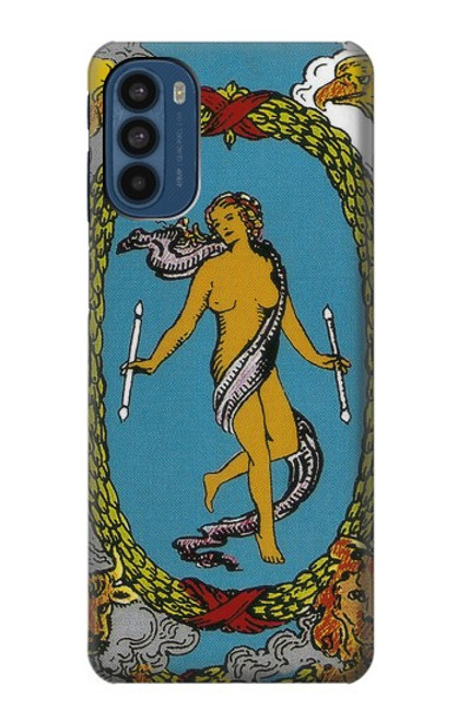 S3746 Carte de tarot le monde Etui Coque Housse pour Motorola Moto G41